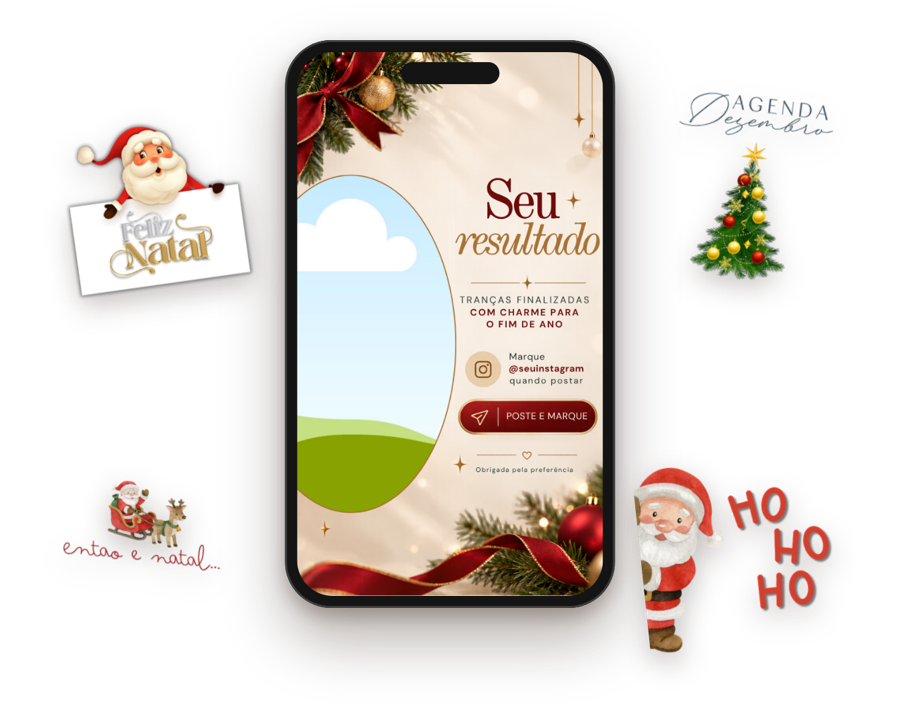 Figurinhas de Natal para stories