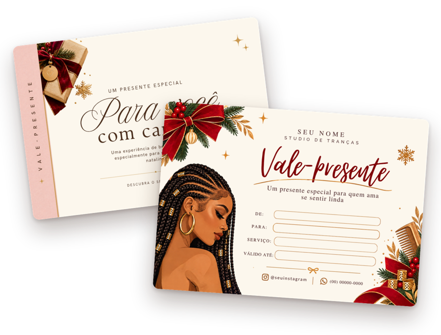 Vale-presente natalino para trancistas